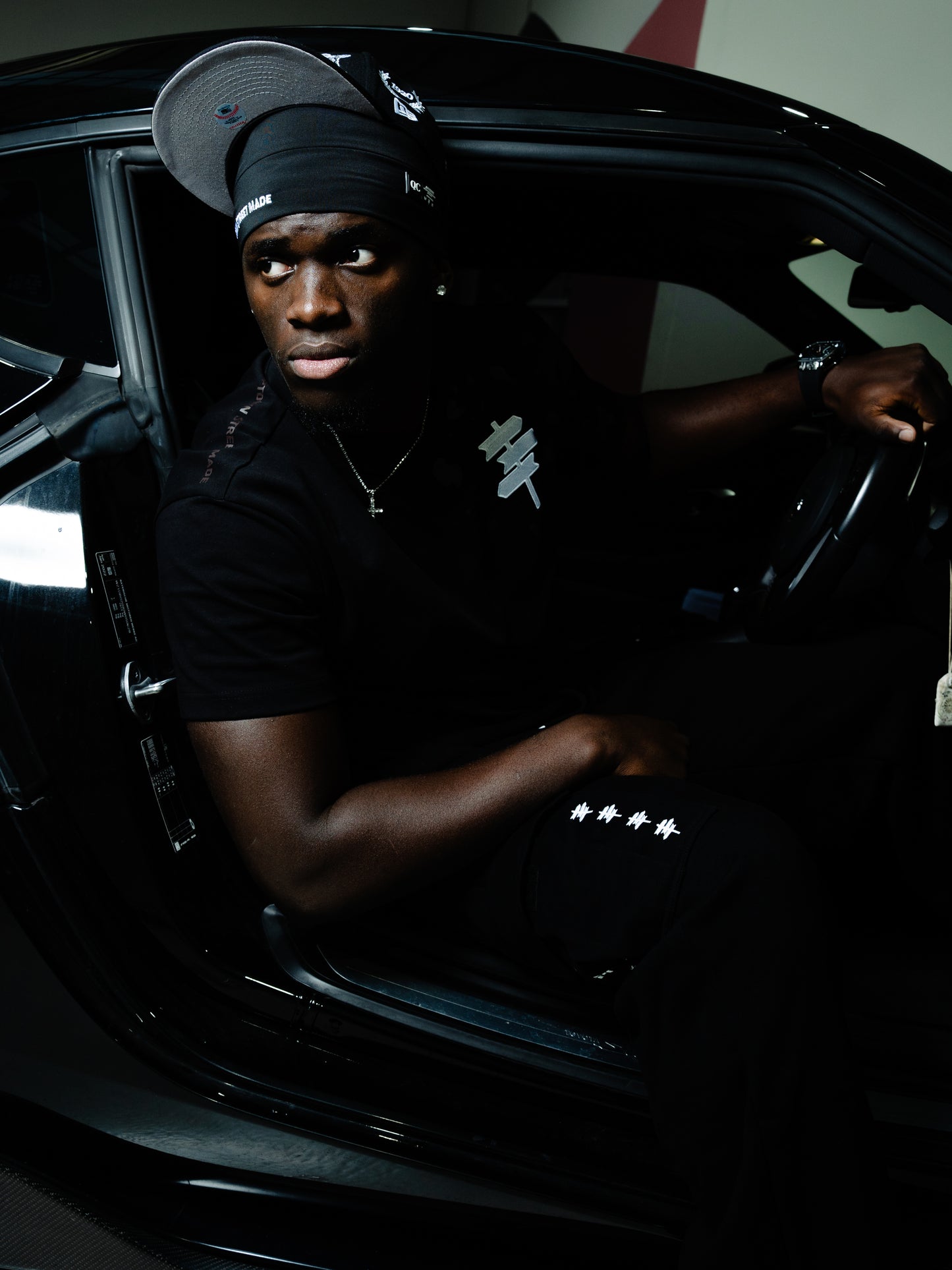 Milano Black Skull Cap