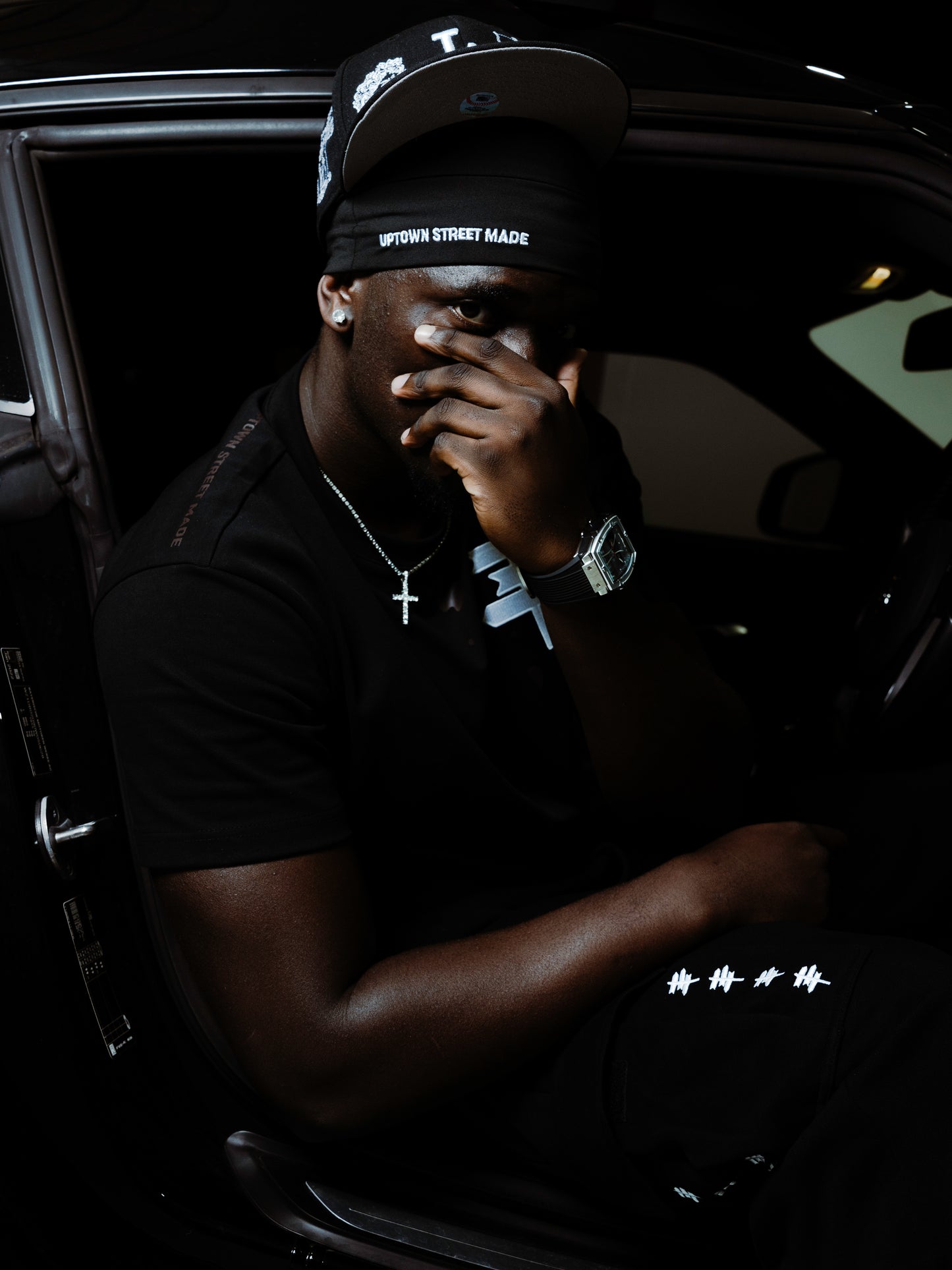 Milano Black Skull Cap